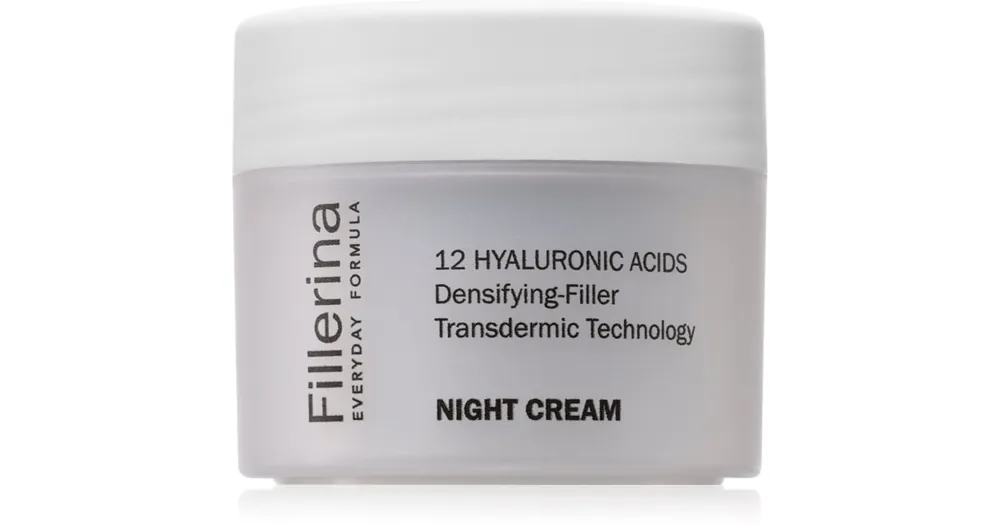 Bestseller FillerinaEveryday Formula Night Cream éjszakai krém hialuronsavval