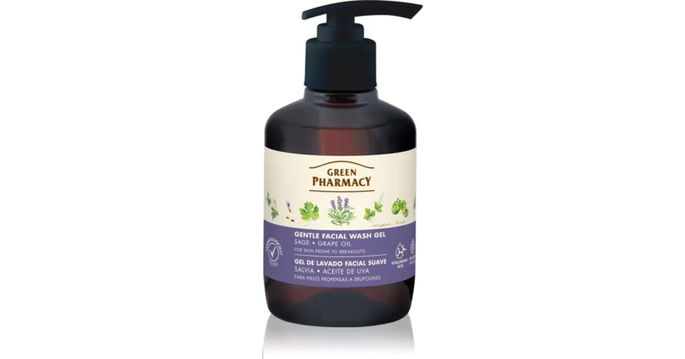 Green PharmacySage & Thyme Face Wash gyengéd tisztító gél az arcra irritáció ellen Ajánlat