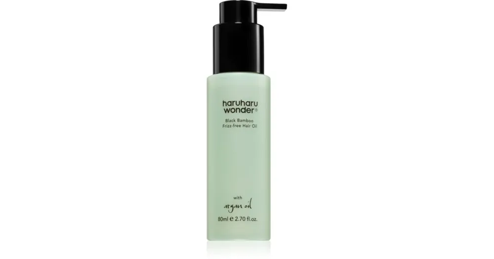 Legjobb ár Haruharu WonderBlack Bamboo Frizz-free Hair Oil könnyű olaj a rakoncátlan és töredezett hajra