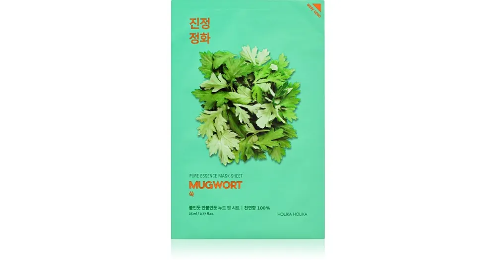 Holika HolikaPure Essence Mugwort arcmaszk nyugtató hatással Árengedmény