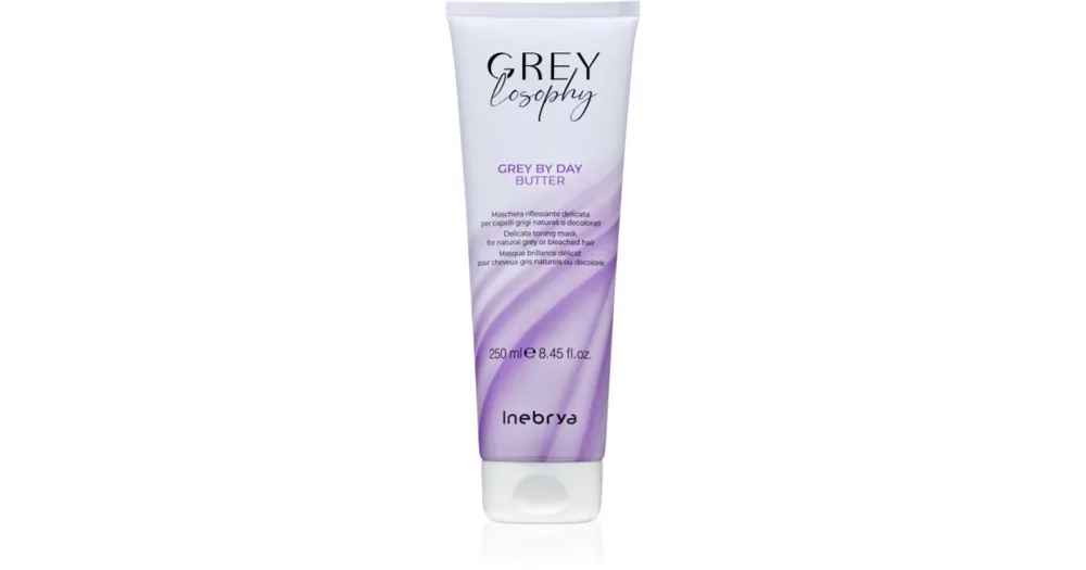 Árcsökkenés InebryaGreylosophy Grey By Day Butter haj maszk ősz hajra