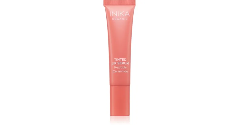 Biztonságos vásárlás INIKA OrganicTinted Lip Serum Peptide + Ceramide színezett szérum az ajkakra