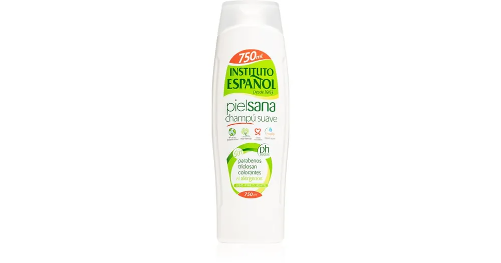 Alacsony ár Instituto EspañolHealthy Skin gyengéd sampon mindennapos használatra