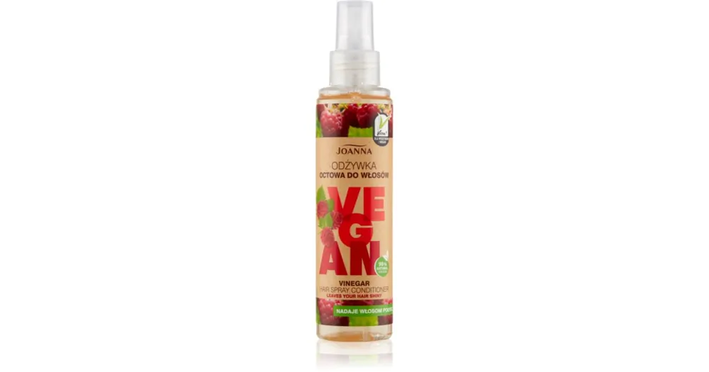 JoannaVegan Raspberry Vinegar kondicionáló spray a fénylő és selymes hajért Nézd meg most