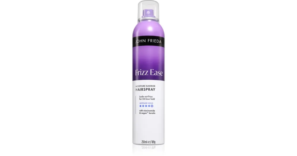 John FriedaFrizz Ease Moisture Barrier Hairspray erős hajlakk ellenáll a levegő nedvességének Gyors szállítás
