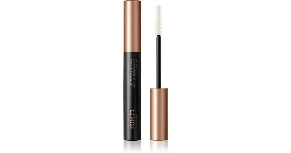 KIKO Milano30 Days Extension Night Treatment Booster erősítő szempillaspirál segíti a szempillák növekedését Kedvezményes ár