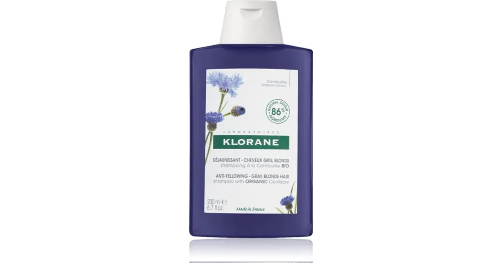 KloraneCornflower Organic sampon semlegesíti a sárgás tónusokat Legkelendőbb