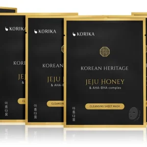 KORIKAKorean Heritage Set of 5 Cleansing Face Sheet Masks arcmaszk szett kedvezményes áron a bőr tökéletes tisztításához Bestseller