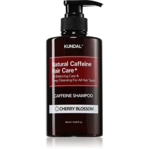 Biztonságos vásárlás KUNDALCaffeine Shampoo Cherry Blossom természetes sampon hajhullás ellen