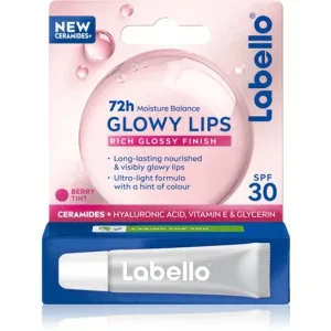Biztonságos vásárlás LabelloGlowy Lips Berry tonizáló ajakbalzsam hialuronsavval