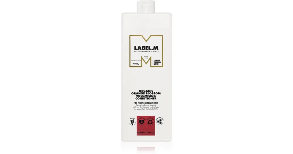 label.mOrganic Orange Blossom Volumising Conditioner kondicionáló a dús és erős hajért Vedd meg most