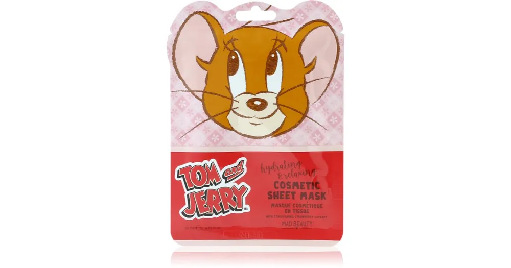 Akció Mad BeautyTom & Jerry Sheet Mask - Jerry hidratáló gézmaszk hialuronsavval