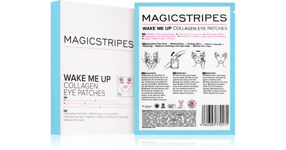 Szuper akció MAGICSTRIPESWake Me Up Collagen Eye Patches kollagén szem masz a fáradtság jelei ellen