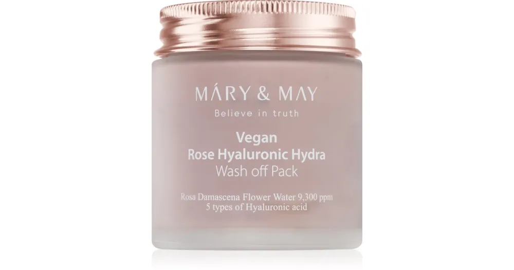 Prémium Mary&MayRose Hyaluronic Hydra Wash off Pack intenzíven hidratáló maszk nyugtató hatással