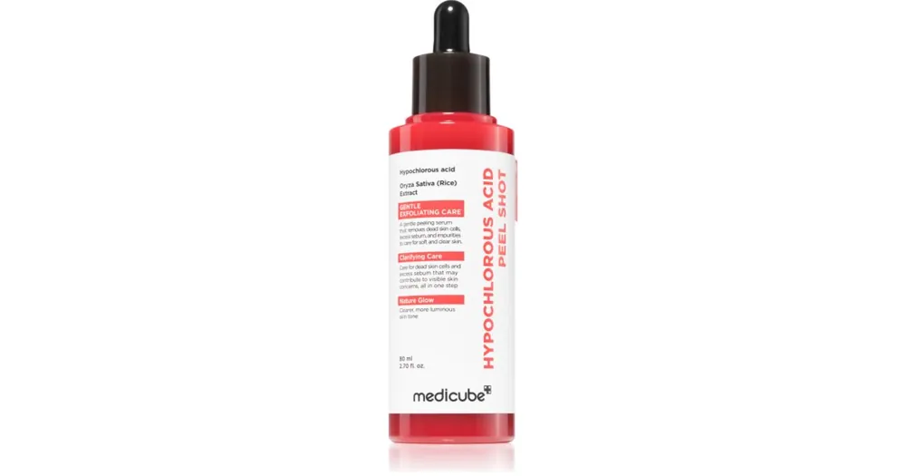 Olcsóbb medicubeHypochlorous Acid Peel Shot feszesítő hámlasztó szérum a kitágult pórusokra