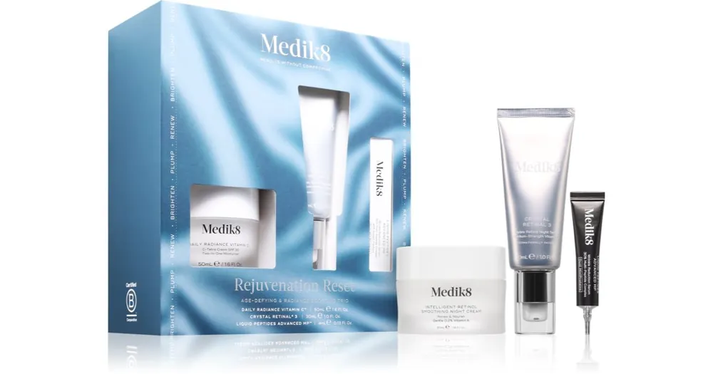 Medik8Rejuvenation Reset ajándékszett a bőr fiatalításáért hölgyeknek Biztonságos fizetés