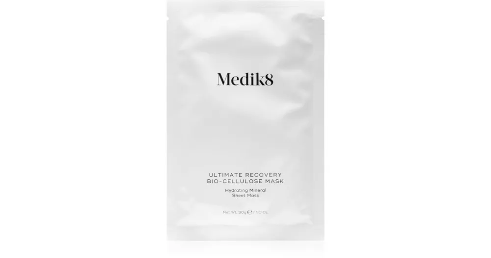 Utolsó esély Medik8Ultimate Recovery Bio-Cellulose Mask arcmaszk hidratáló és nyugtató hatással