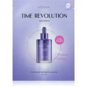 Utolsó esély MisshaTime Revolution Night Repair Ampoule ráncok elleni gézmaszk