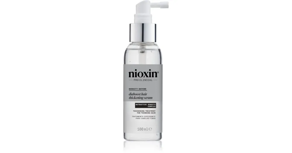 Biztonságos fizetés NioxinDensity Defend Diaboost Hair Thickening Serum hajkúra a haj átmérőjének megerősítésére, azonnali hatással