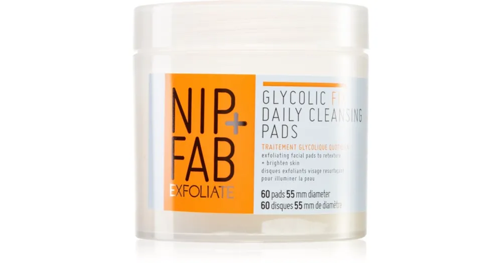 Exkluzív ajánlat NIP+FABGlycolic Fix tisztító vattakorong