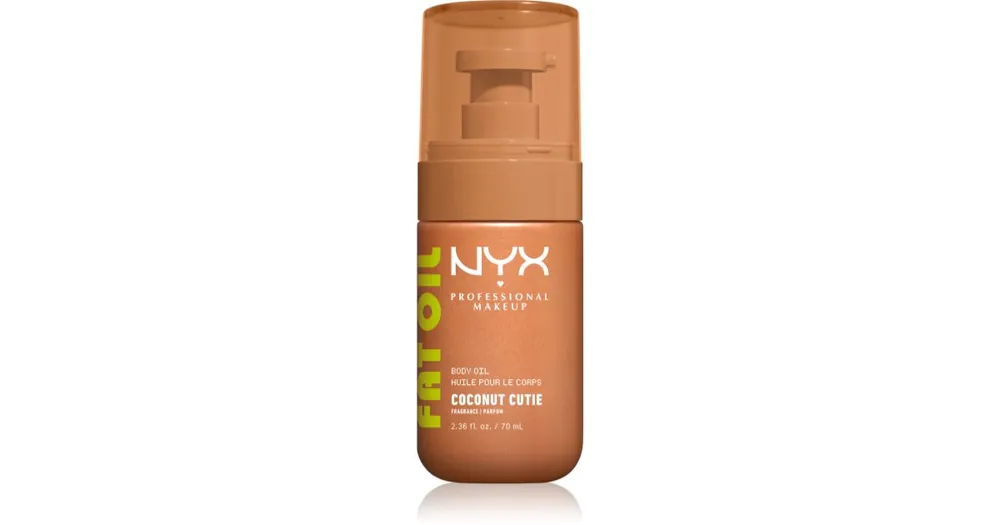 NYX Professional MakeupFat Oil Body tápláló testolaj hidratálást és fényt biztosít Kedvezményes ár