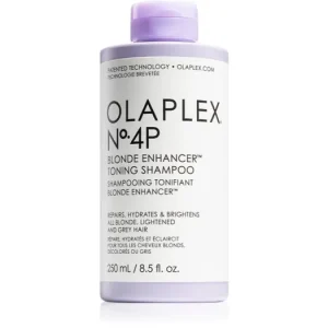 Újdonság OlaplexN°4P Blond Enhancer Toning Shampoo lila tonizáló sampon semlegesíti a sárgás tónusokat