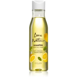 OriflameLove Nature Organic Lemon & Mint mélyen tisztító sampon zsíros hajra Rendeld meg most