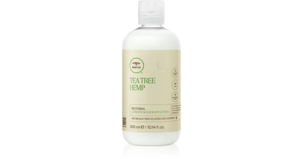 Újdonság Paul MitchellTea Tree Hemp Restoring Conditioner & Body Lotion kondicionáló haj és test