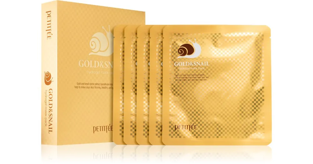 Kedvezmény PetitféeGold & Snail intenzív hidrogélmaszk csigakivonattal