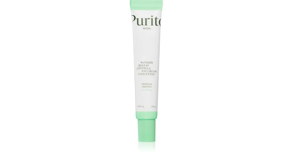 Kihagyhatatlan ajánlat PuritoWonder Releaf Centella Eye Cream Unscented gyengéd szemkrém a duzzanatokra és a sötét karikákra