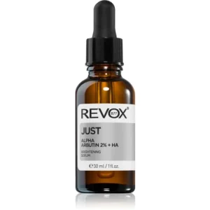 Revox B77JUST Alpha Arbutin 2% + HA élénkítő szérum az arcra és a nyakra Különleges ajánlat