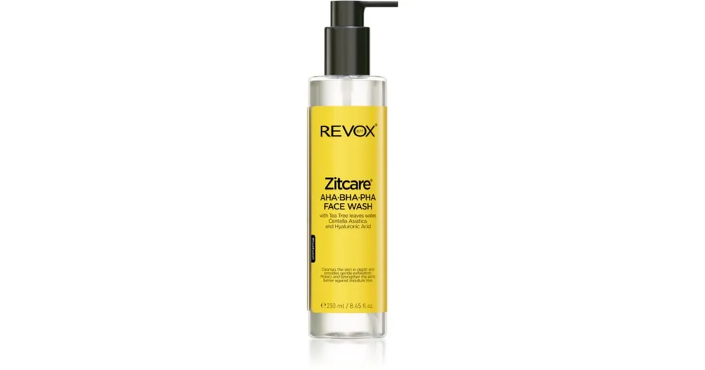 Biztonságos fizetés Revox B77Zitcare AHA BHA PHA Face Wash lágy tisztító gél hámlasztó hatással