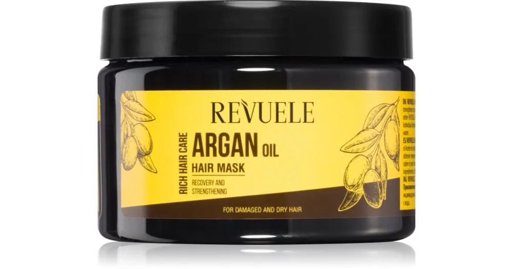 Népszerű RevueleArgan Oil Hair Mask ápoló maszk száraz és sérült hajra