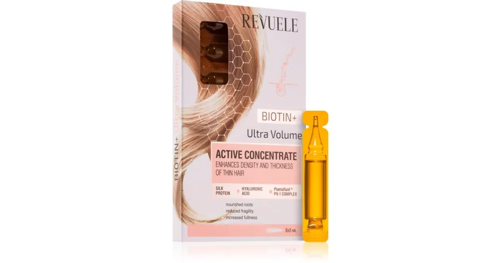 RevueleActive Hair Concentrate Biotin+ Ultra Volume ampulla a hajtérfogat növelésére Bestseller