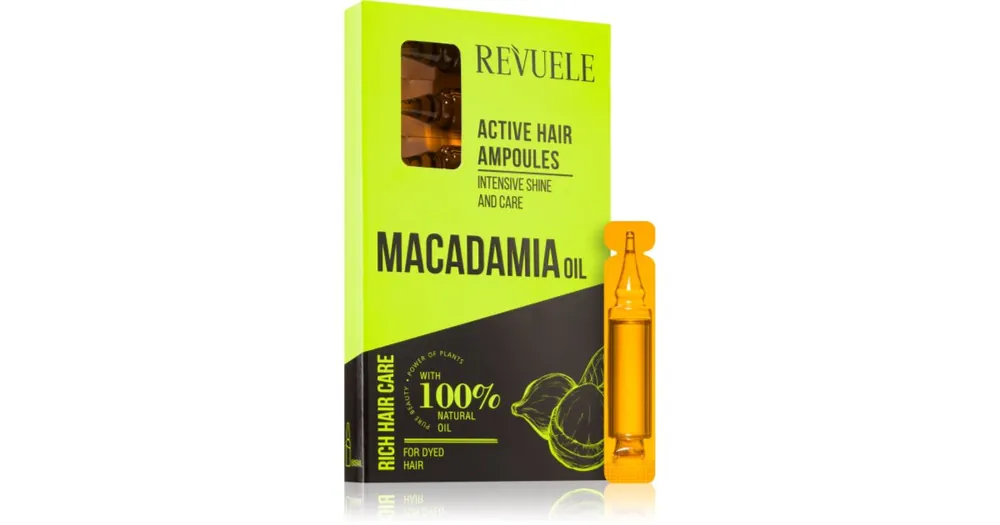 RevueleMacadamia Oil Active Hair Ampoules ampulla festett hajra Biztonságos vásárlás