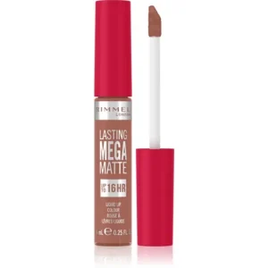 Népszerű RimmelLasting Mega Matte matt folyékony állagú ajakrúzs 16 h