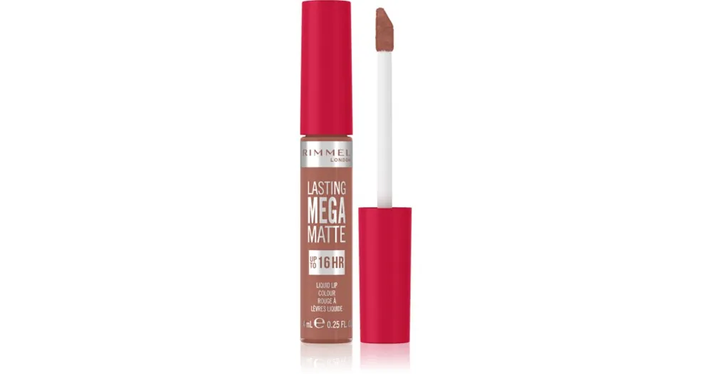 Népszerű RimmelLasting Mega Matte matt folyékony állagú ajakrúzs 16 h