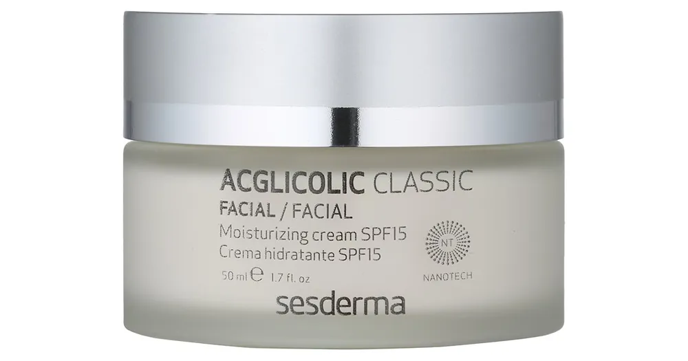 Szezonális akció SesdermaAcglicolic Classic Facial hidratáló fiatalító krém SPF 15