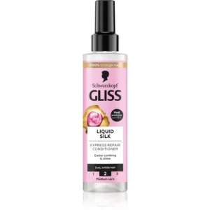 Akciós ár SchwarzkopfGliss Liquid Silk öblítés nélküli kondicionáló az erős és fénylő hajért