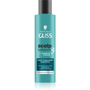 SchwarzkopfGliss Scalp Balance mélyen tisztító sampon a zsíros fejbőrre Exkluzív ajánlat