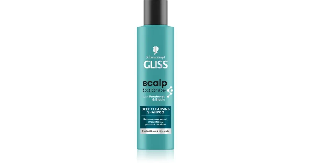 SchwarzkopfGliss Scalp Balance mélyen tisztító sampon a zsíros fejbőrre Exkluzív ajánlat