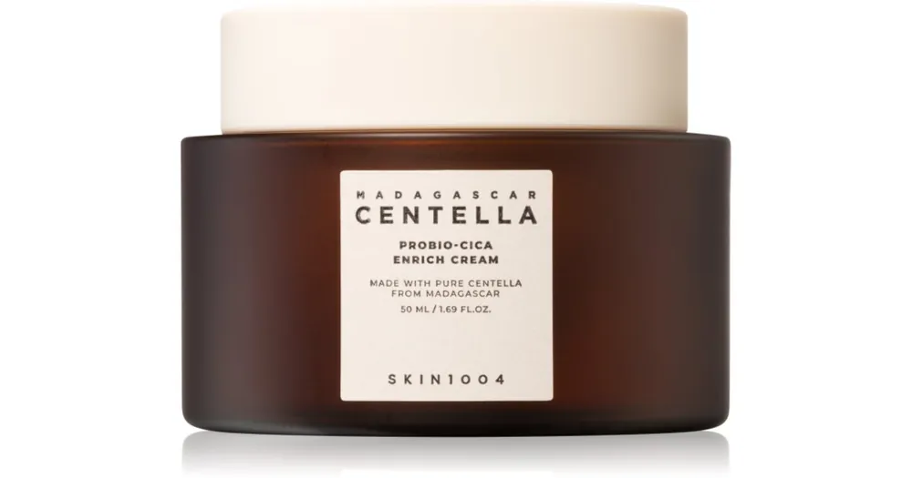 SKIN1004Madagascar Centella Probio-Cica Enrich Cream intenzíven hidratáló krém az arcbőr megnyugtatására Kiárusítás