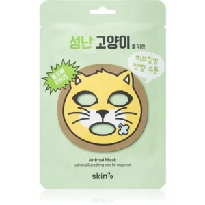 Végkiárusítás Skin79Animal For Angry Cat arcmaszk hidratáló és nyugtató hatással