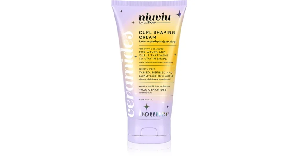 Biztonságos fizetés so!flowBOUNCE Curl Shaping Cream With Ceramides formázó krém a hullámok kiemelésére