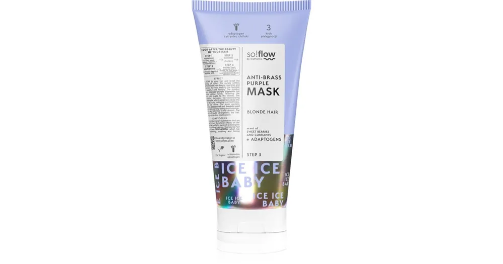 Vedd meg most so!flowCooling Mask Blonde Hair haj maszk semlegesíti a sárgás tónusokat