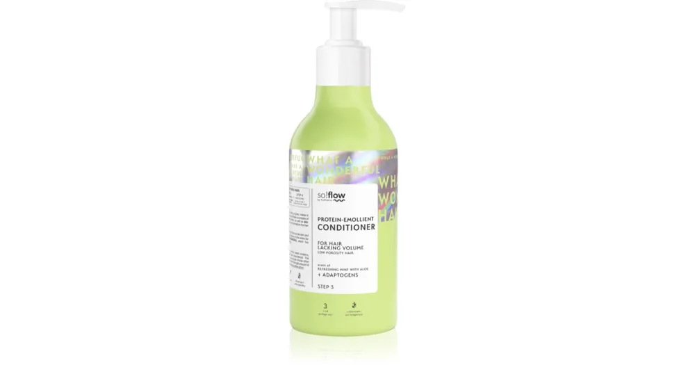 so!flowLow Porosity Hair Protein-Emollient Conditioner kondicionáló lelapuló hajra Árcsökkenés