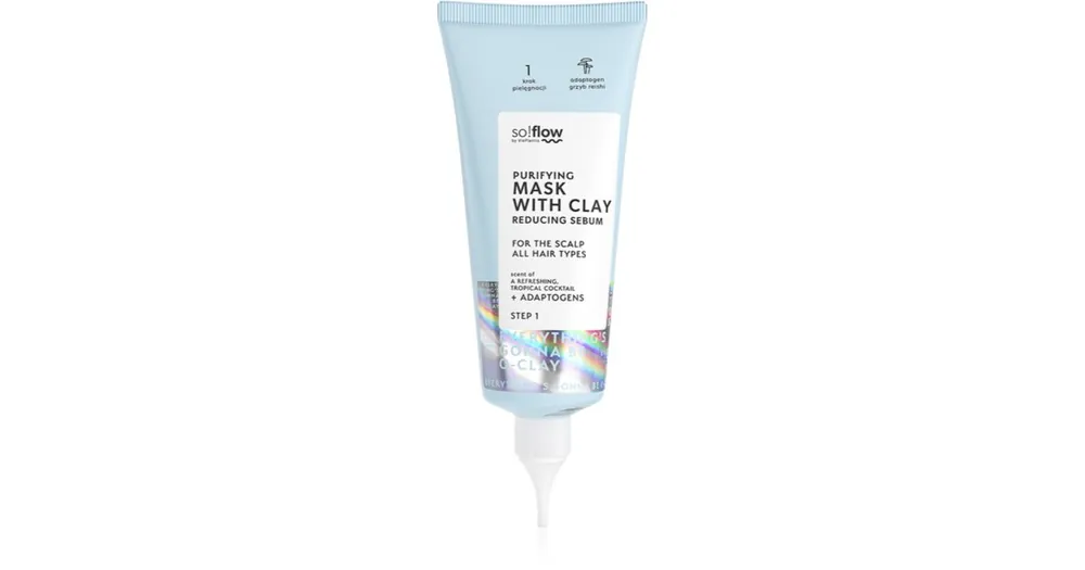 Csak ma so!flowPurifying Mask Reducing Sebum mélyen tisztító maszk zsíros fejbőrre