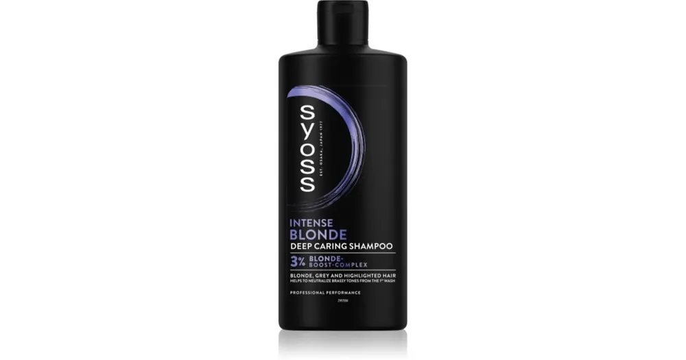 Prémium SyossIntense Blonde lila sampon szőke és ősz hajra