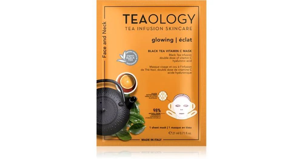 Végkiárusítás TeaologyFace Mask Vitamin C arcmaszk C vitamin
