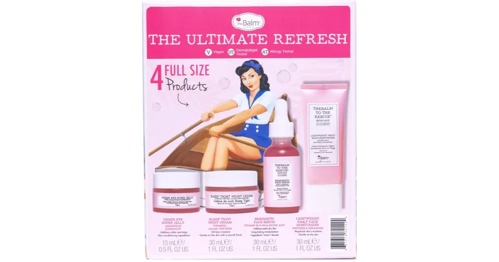 Legjobb ár theBalmTo The Rescue® Skincare Collection ajándékszett az élénk bőrért